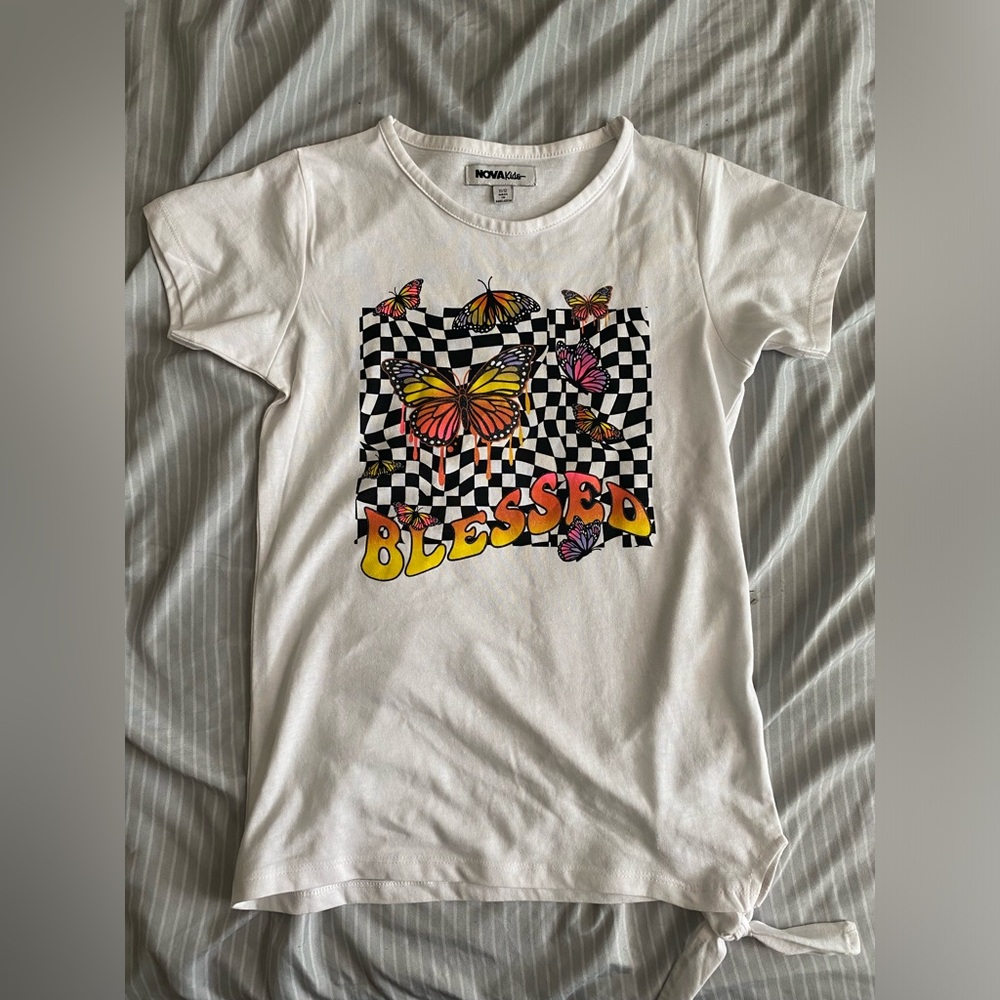 White FashionNova Kids T-Shirt